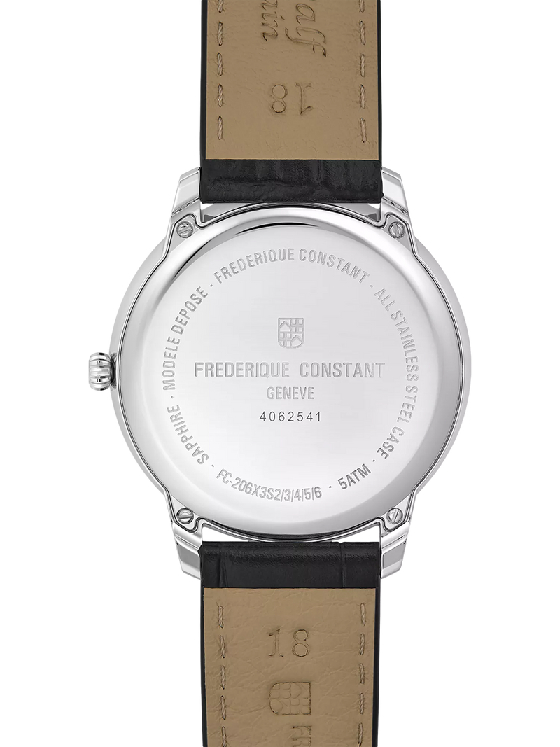 Frederique Constant Moneta Moonphase watch black dial - British product