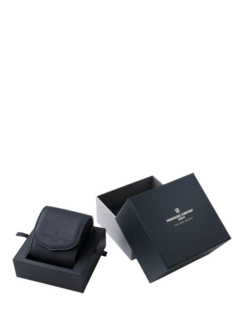 Frederique Constant Moneta Moonphase watch black dial - British product