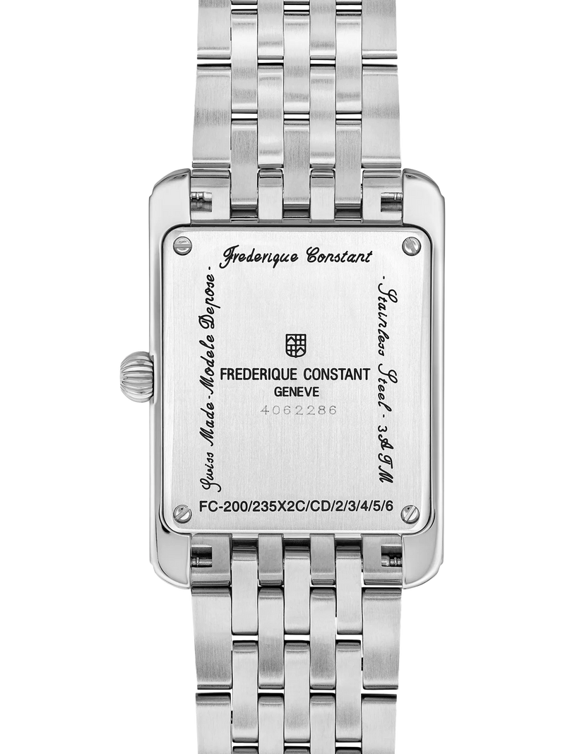 Frederique Constant ladies slimline watch green dial stainless steel bracelet, UK version