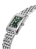 Frederique Constant ladies slimline watch green dial stainless steel bracelet, UK version