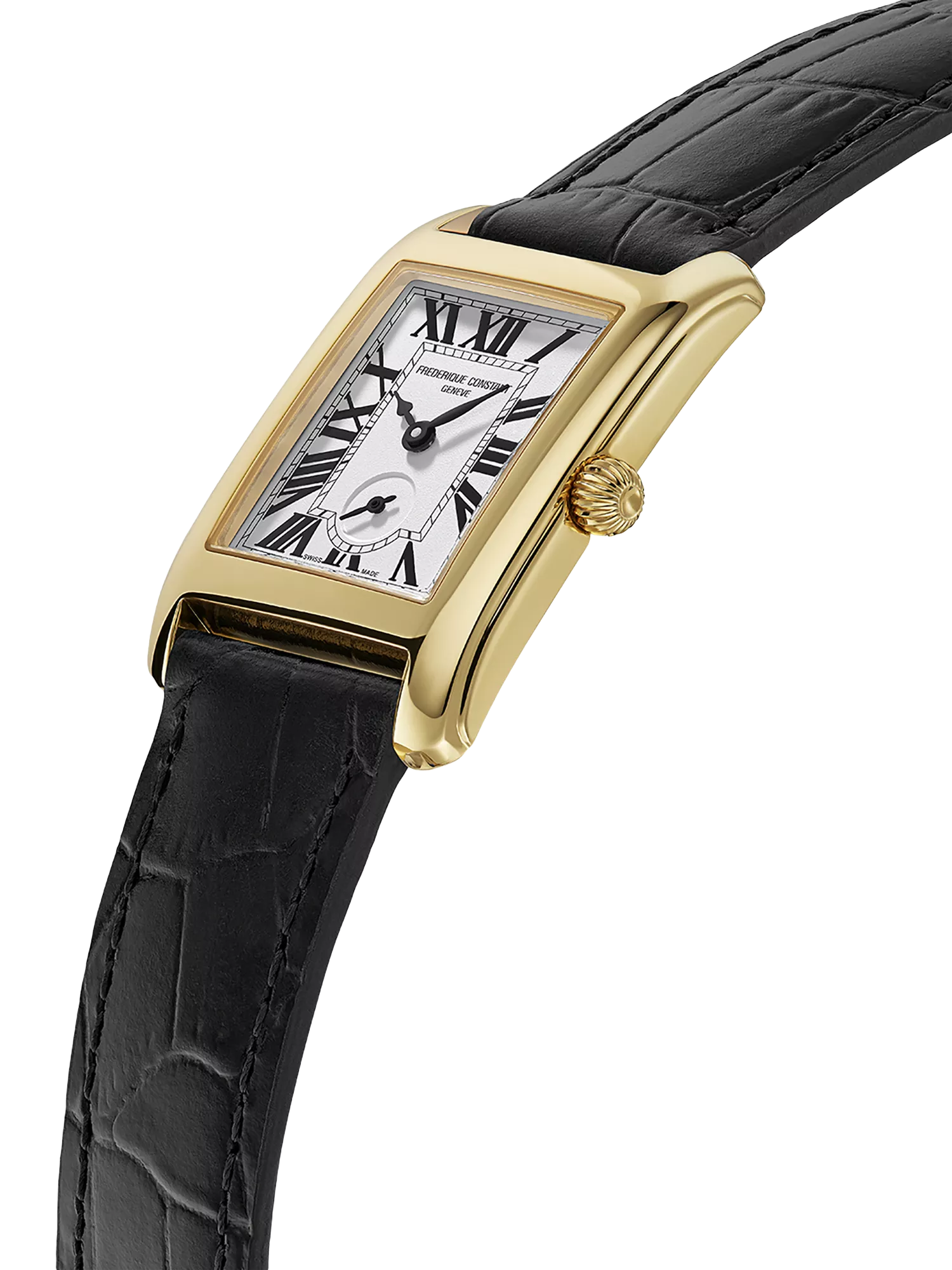 Frederique Constant Classics women's watch with white dial and Roman numerals (British brand)