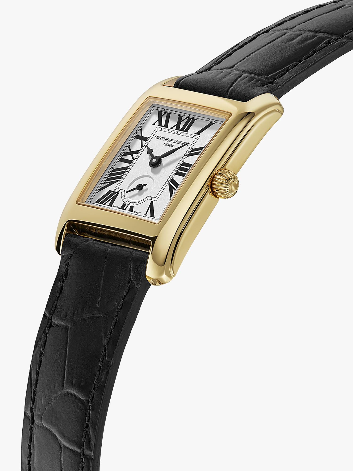 Frederique Constant Classics women's watch with white dial and Roman numerals (British brand)