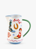Eleanor Bowmer Electric Coast Stoneware Jug 850Ml Multi