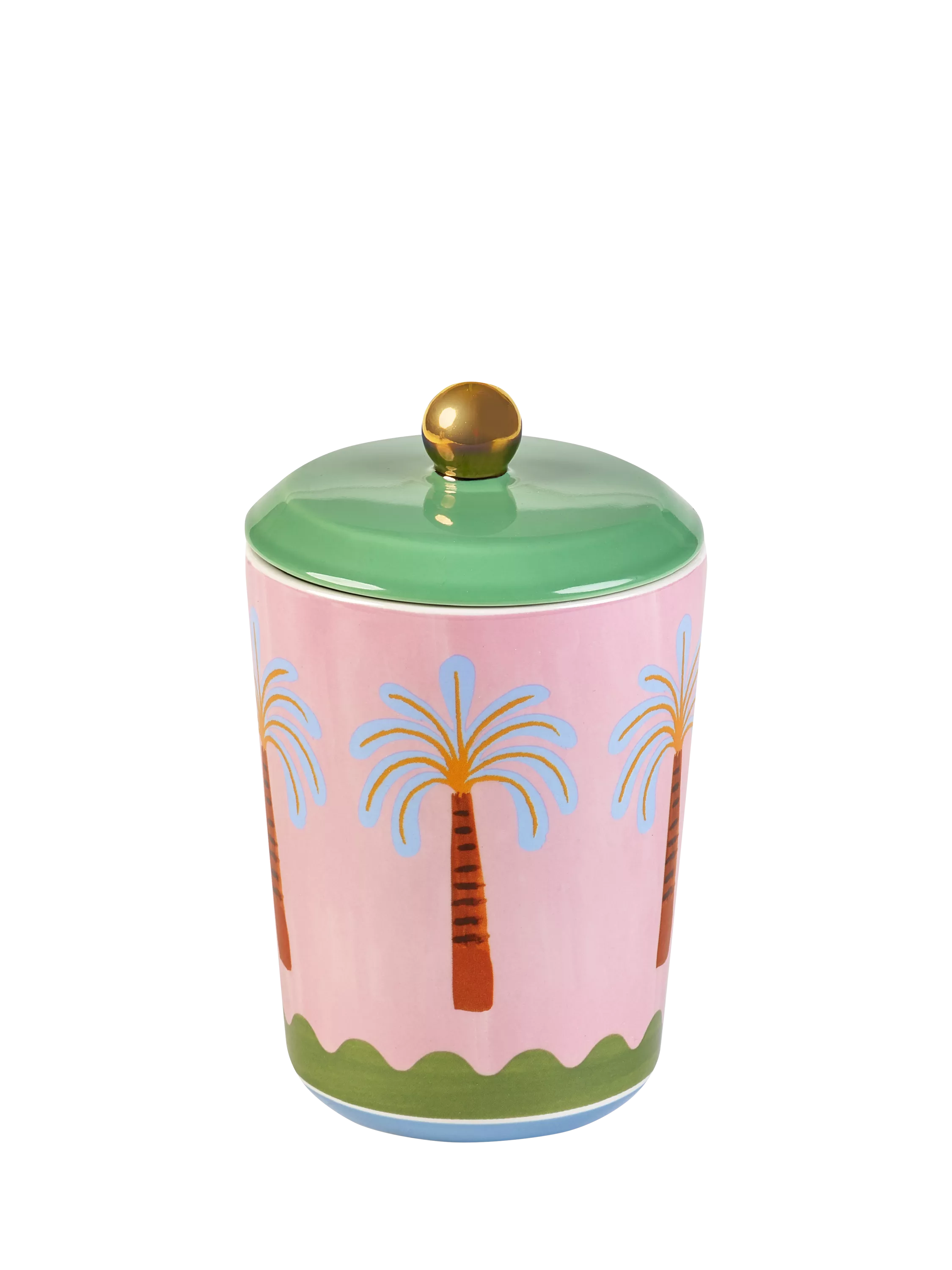 Eleanor Bowmer Electric Coast Palm storage jar 800ml - British product