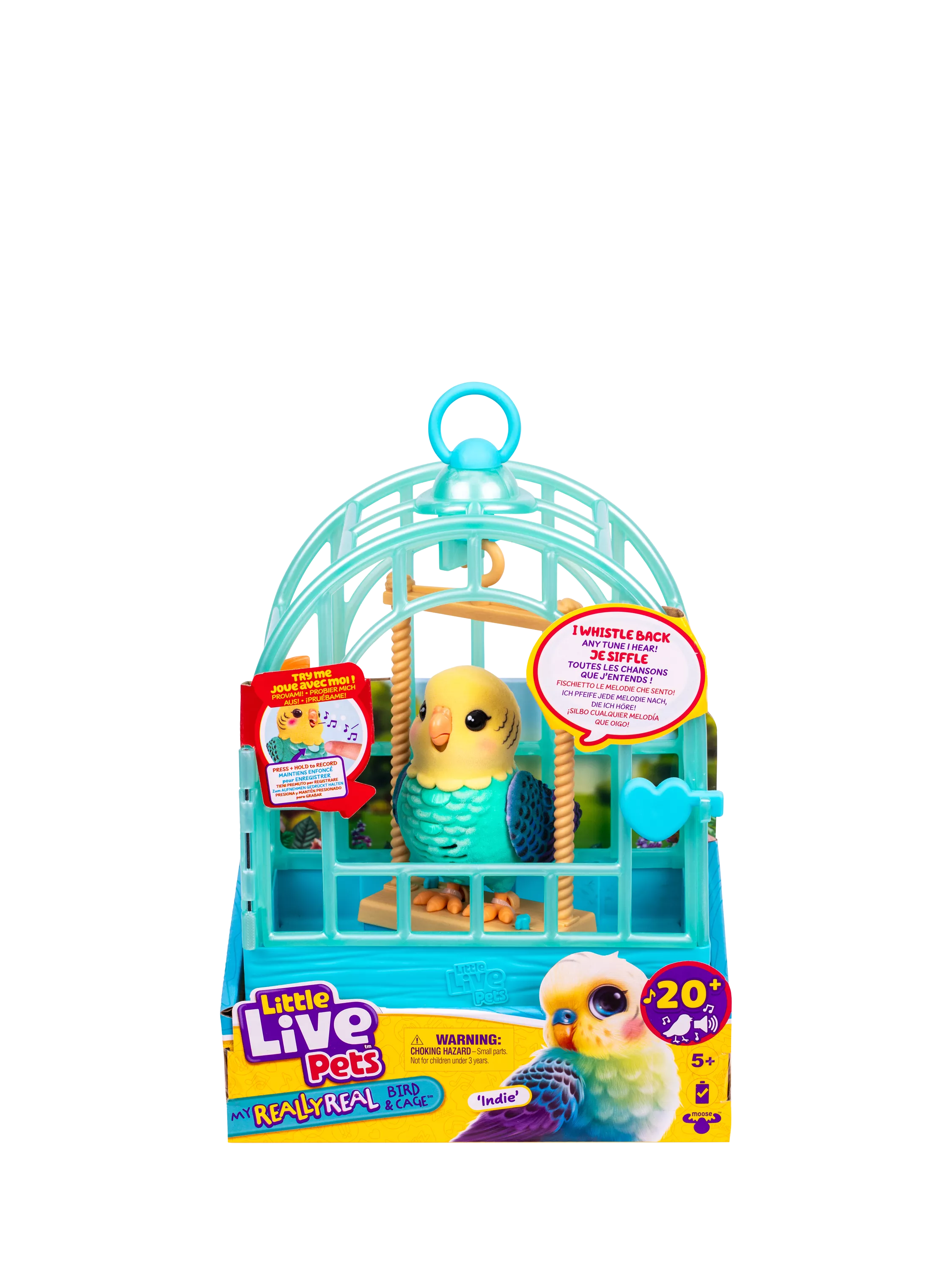 Little Live Pets My Really Real Bird & Cage Indie the Budgie