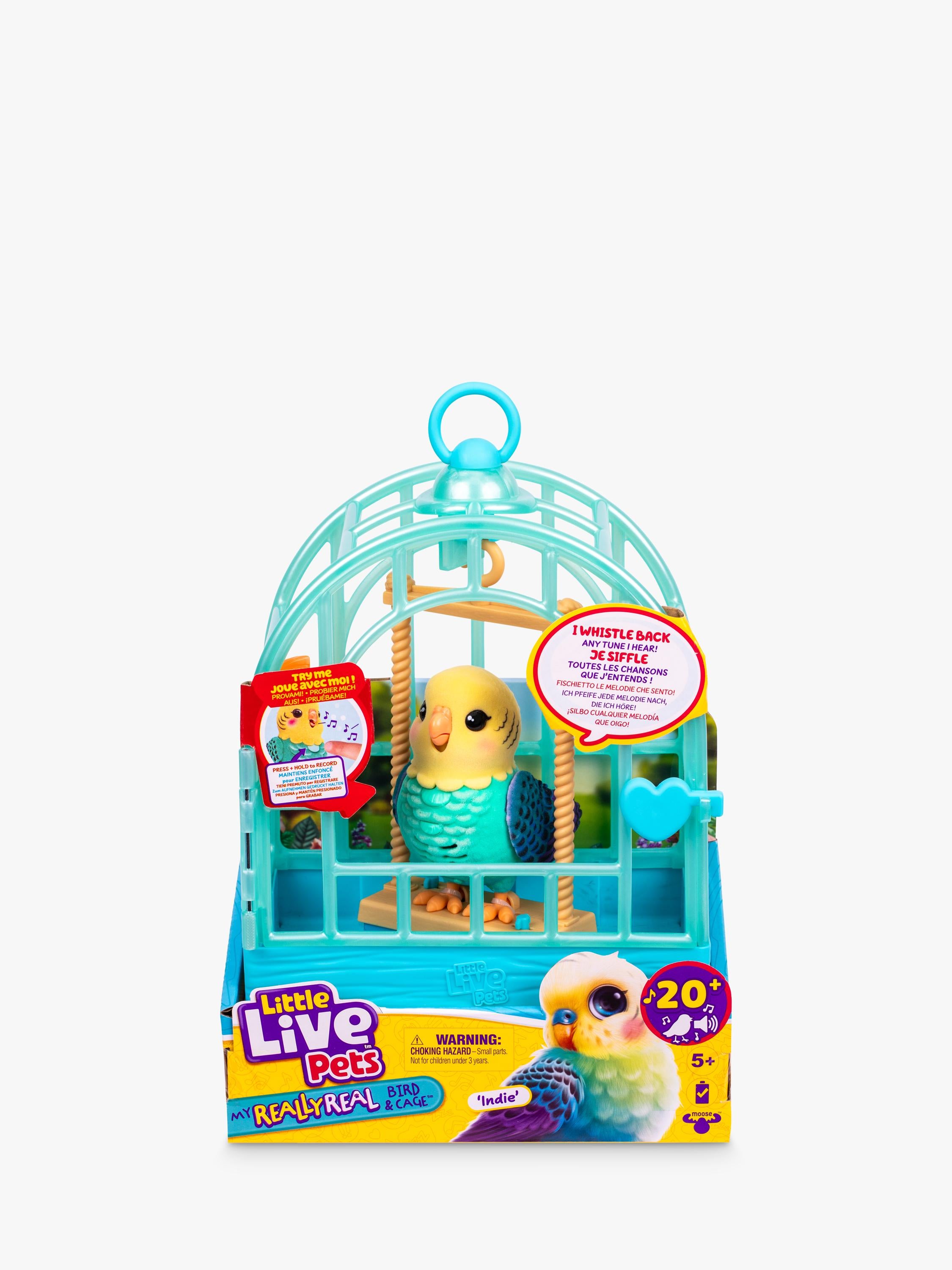 Little Live Pets My Really Real Bird & Cage Indie the Budgie