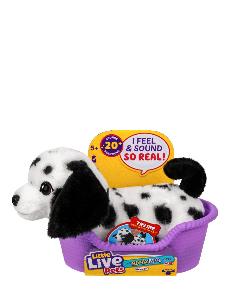 Little Live Pets interactive puppy toy Mini Pepper, UK version