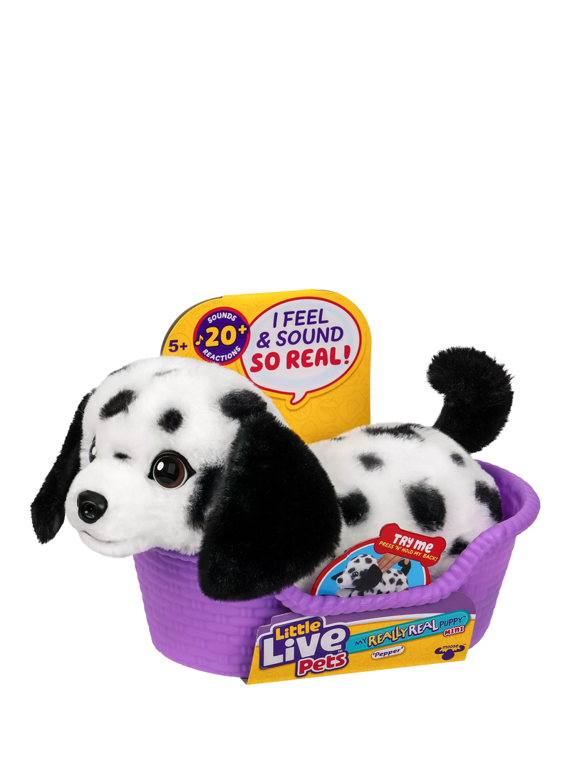 Little Live Pets interactive puppy toy Mini Pepper, UK version