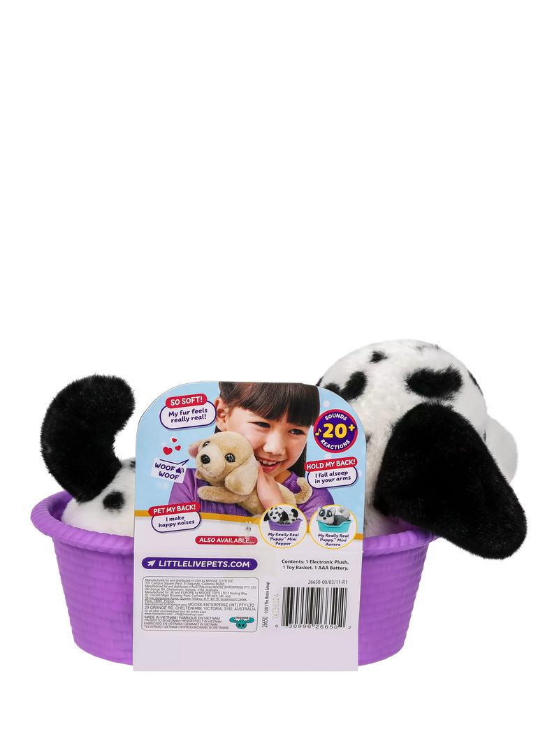 Little Live Pets interactive puppy toy Mini Pepper, UK version