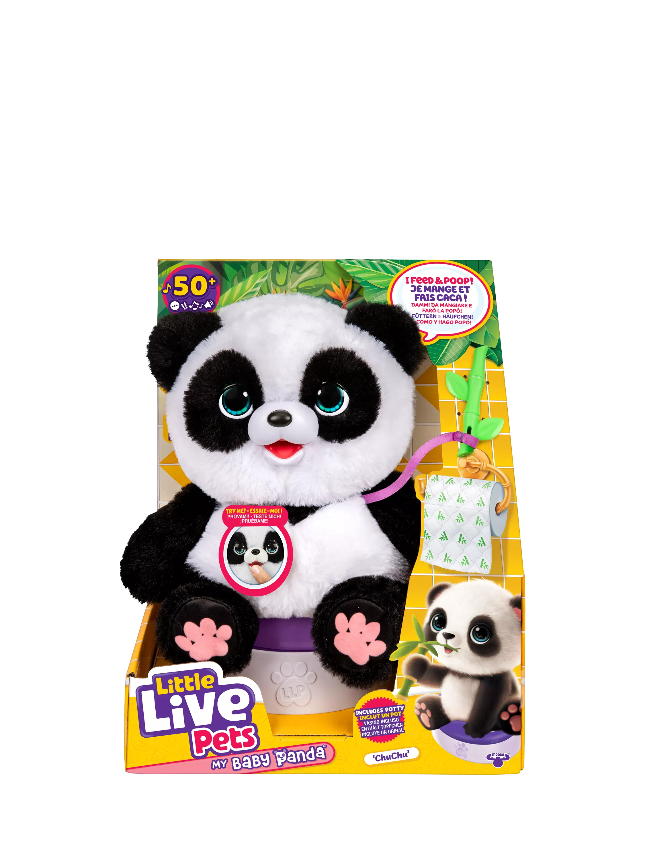 Little Live Pets Chuchu interactive baby panda toy, UK version