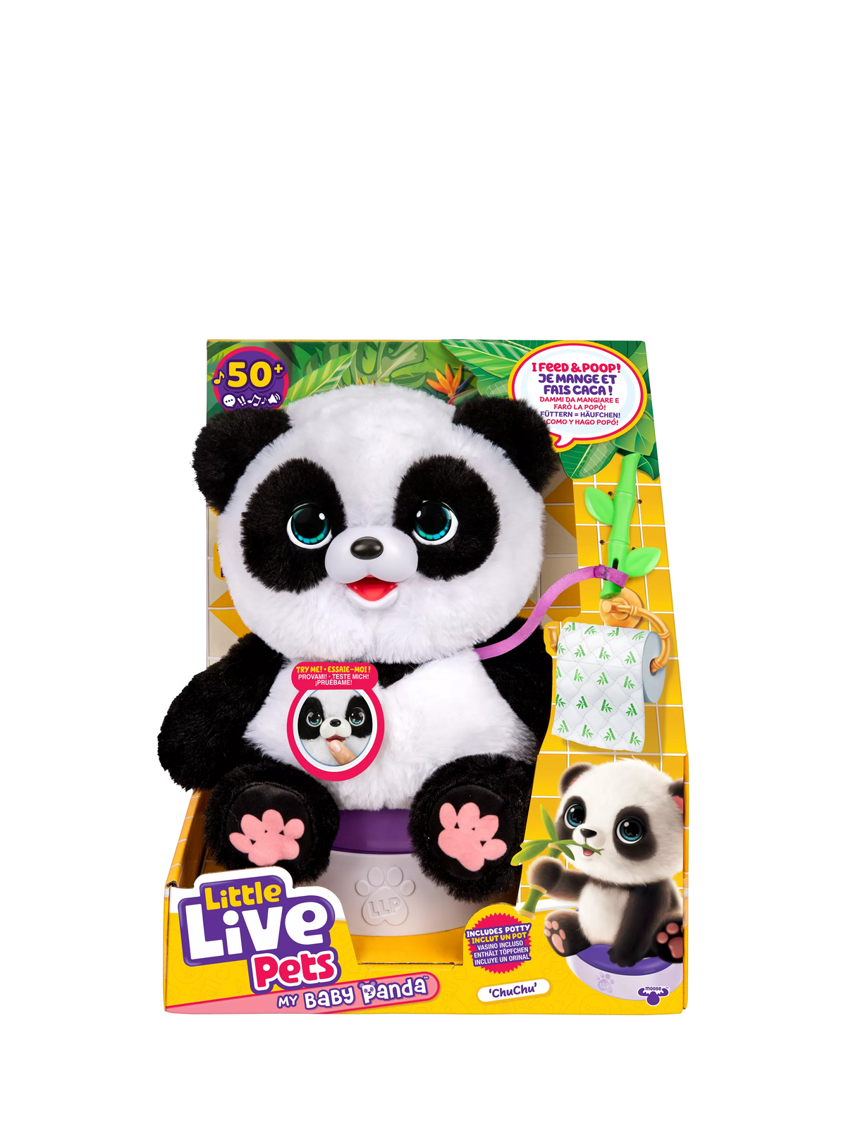 Little Live Pets Chuchu interactive baby panda toy, UK version