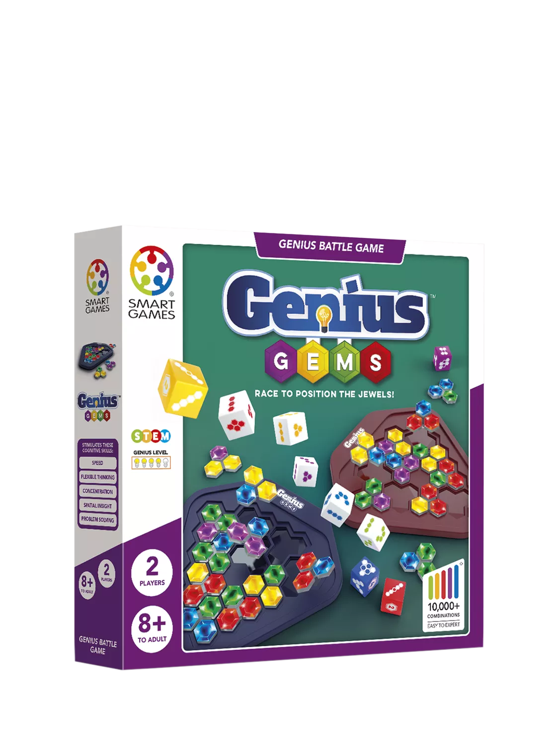 SmartGames Genius Gems battle board game, imported from the UK