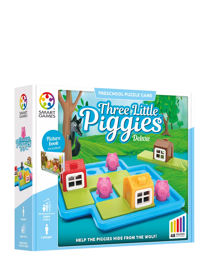 SmartGames Three Little Piggies deluxe puzzle game, imported from the UK