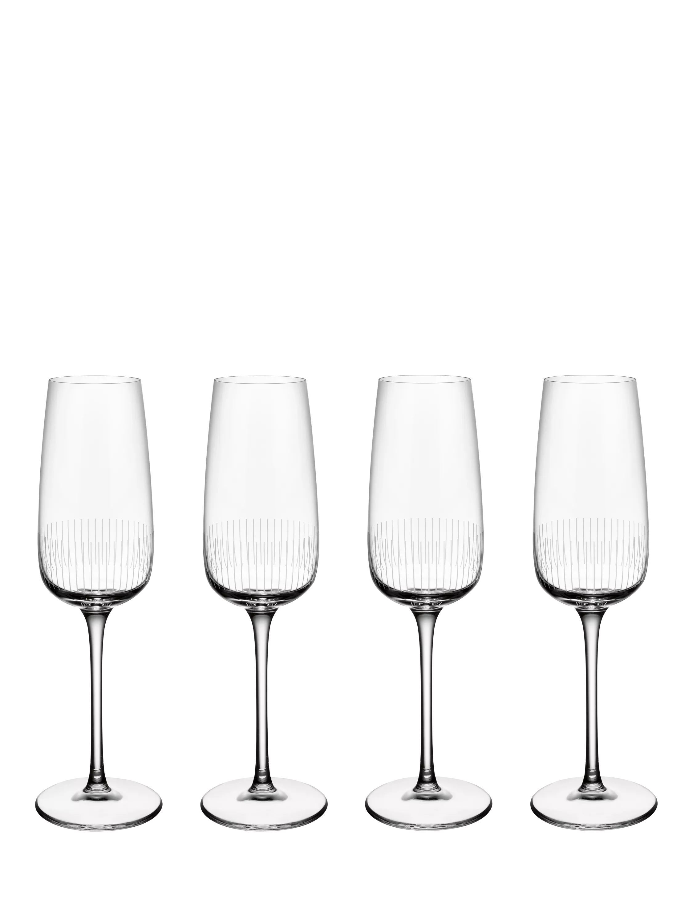 Villeroy & Boch crystal glass champagne flute set of 4 120ml - British product
