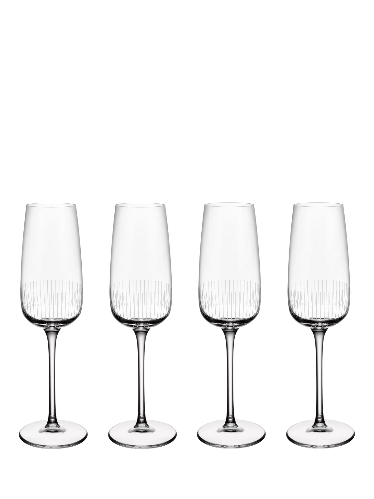 Villeroy & Boch crystal glass champagne flute set of 4 120ml - British product