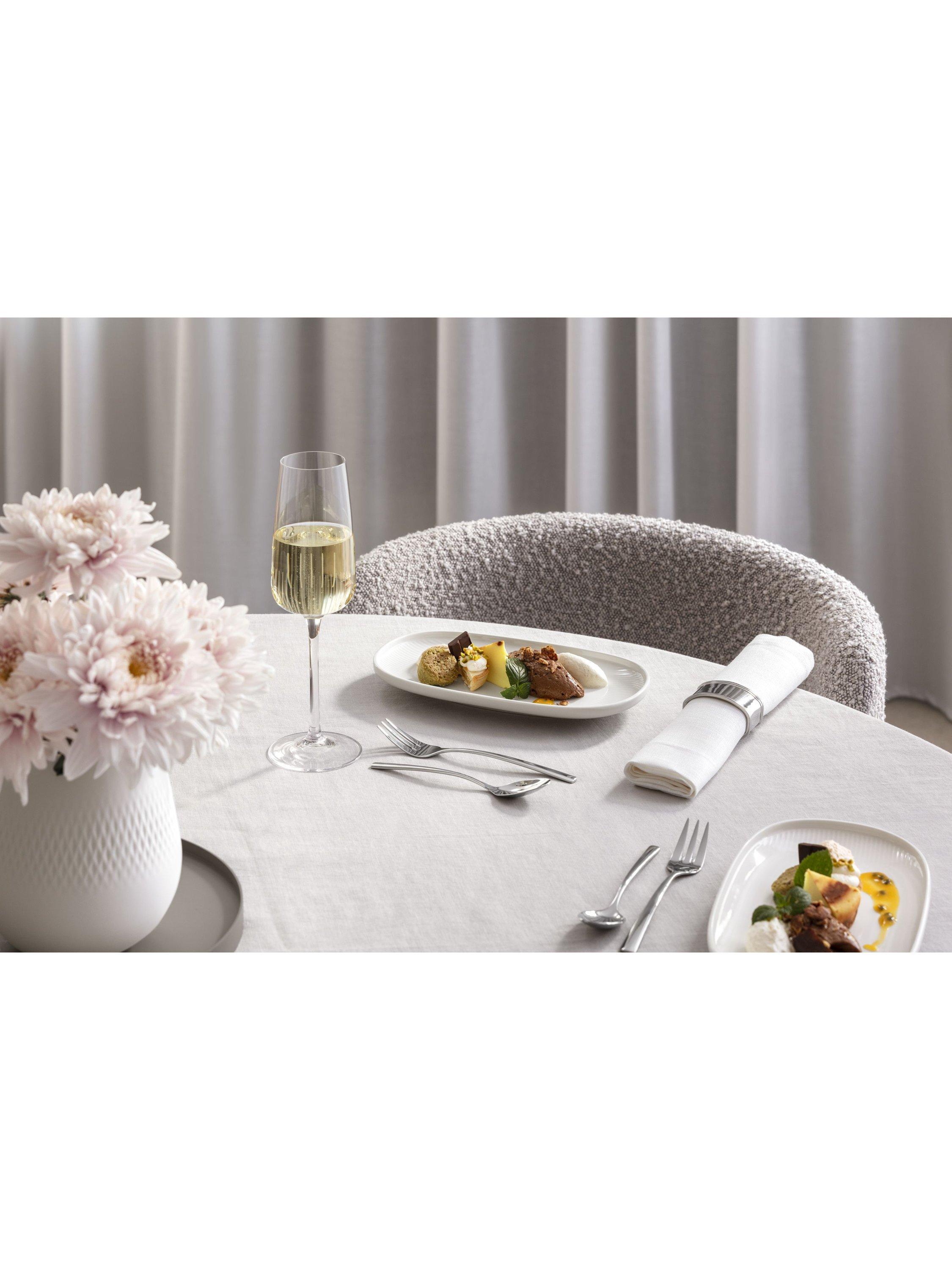 Villeroy & Boch crystal glass champagne flute set of 4 120ml - British product