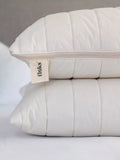 Floks Luxury Quilted Wool King Size Pillow, imported from the UK