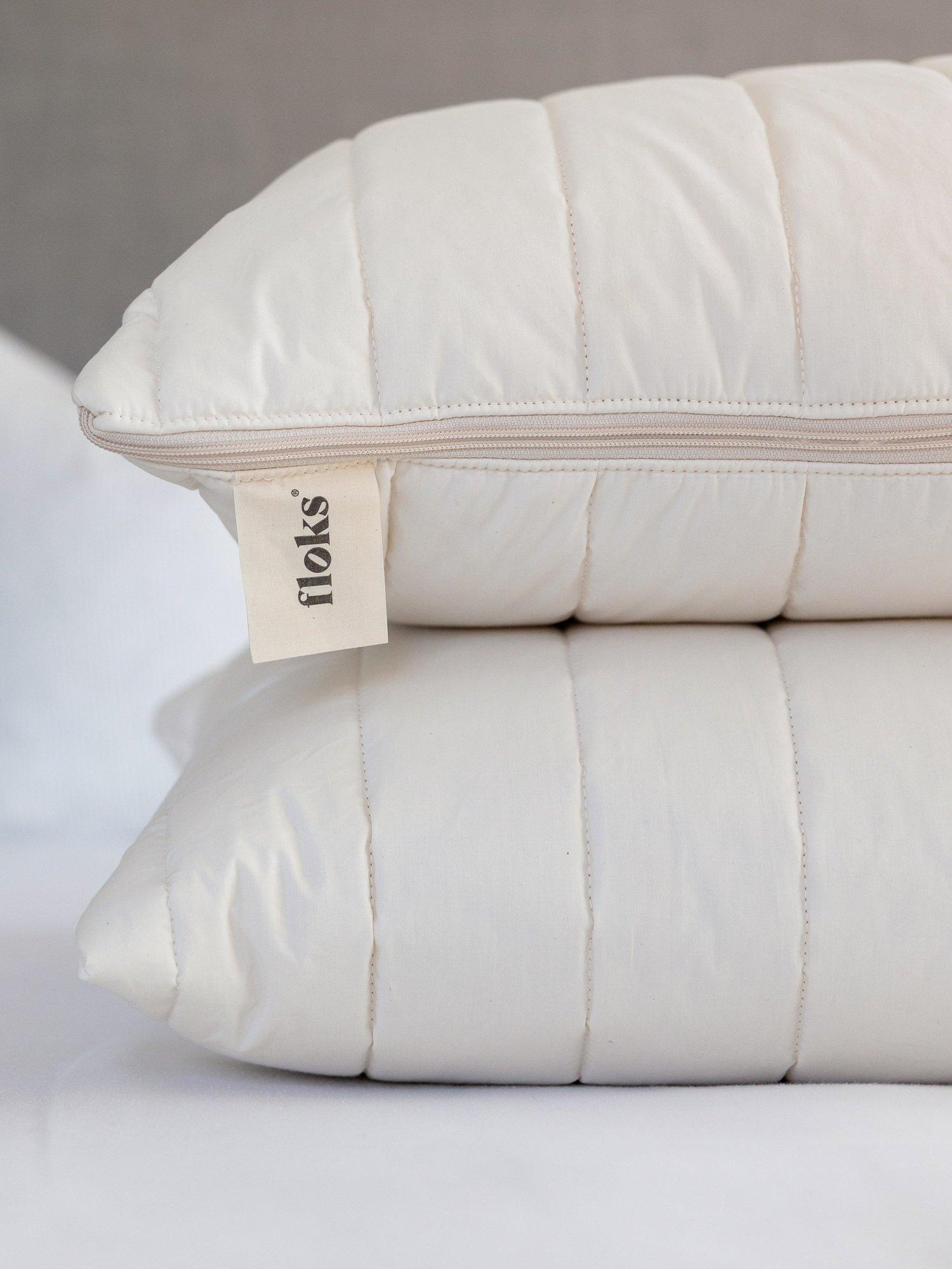 Floks luxury quilted wool pillow medium, imported from the UK