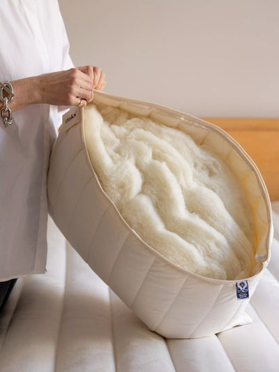 John Lewis Floks Luxury Quilted Wool Standard Pillow, Soft- Buy online at McGrocer