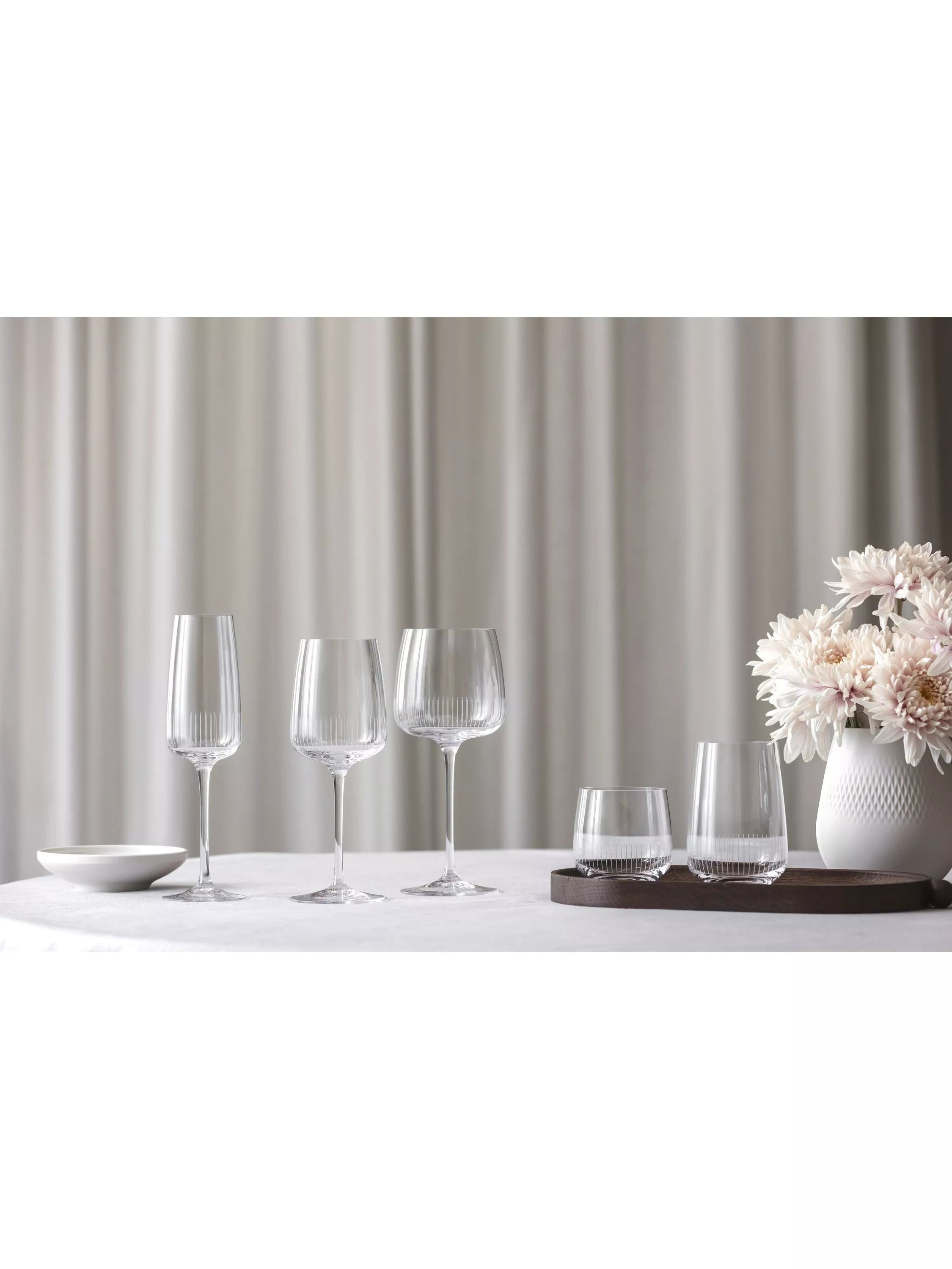 Villeroy & Boch Afina white wine glasses set of 4, 125ml, UK version