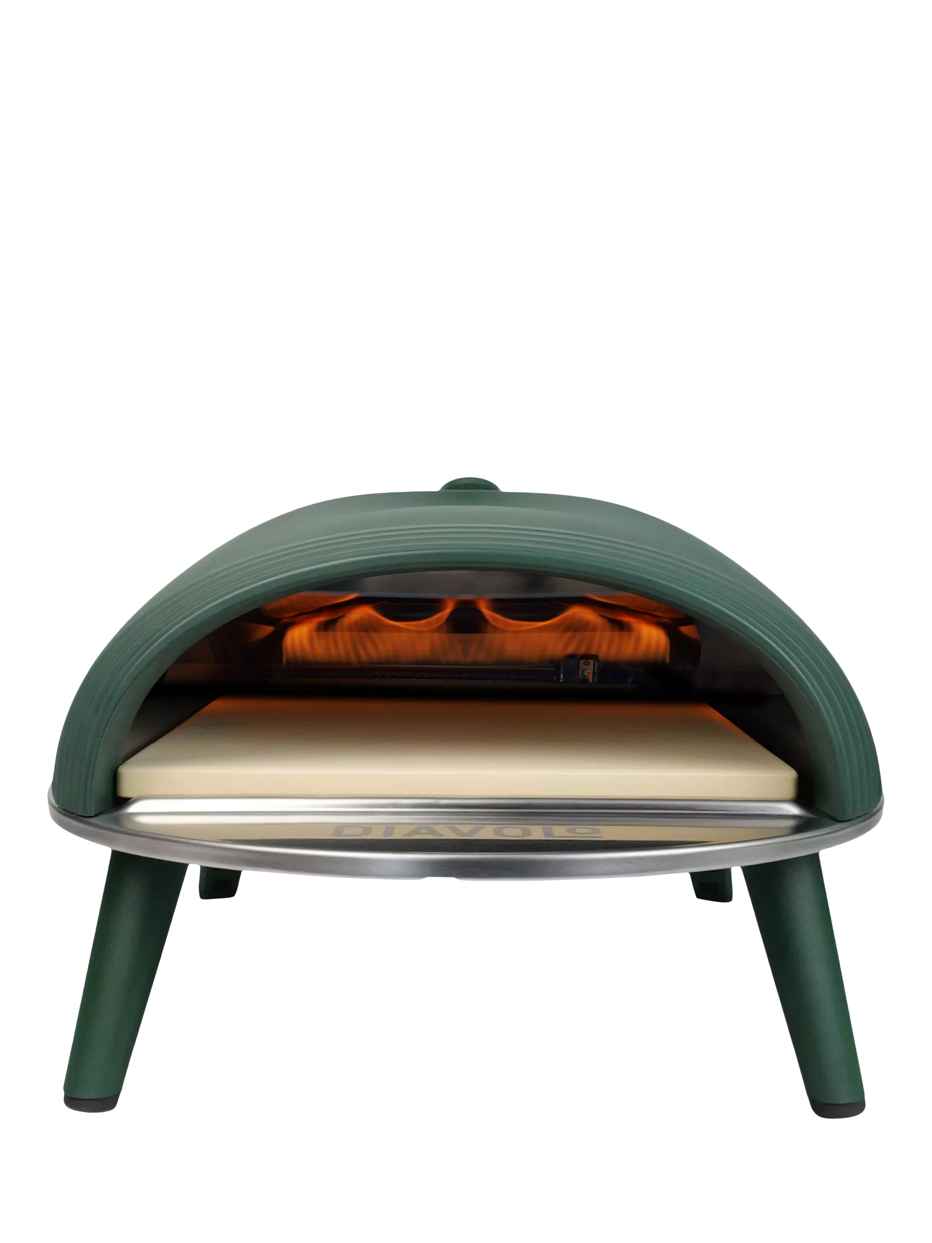 DeliVita Diavolo Gas Fired Outdoor Pizza Oven & Accessories Bundle, Green