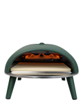 DeliVita Diavolo Gas Fired Outdoor Pizza Oven & Accessories Bundle, Green