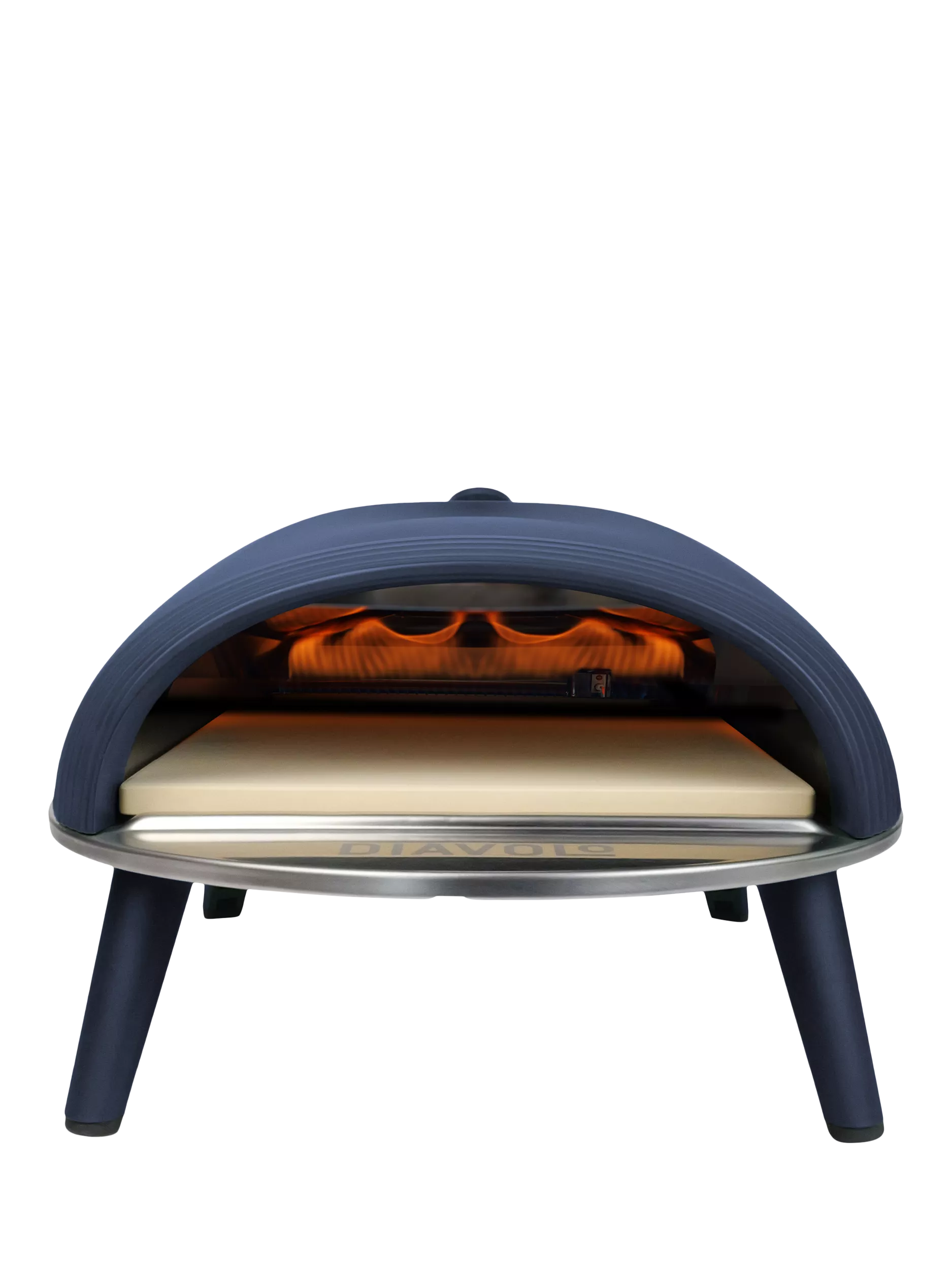 DeliVita Diavolo Gas Fired Outdoor Pizza Oven & Accessories Bundle, Navy