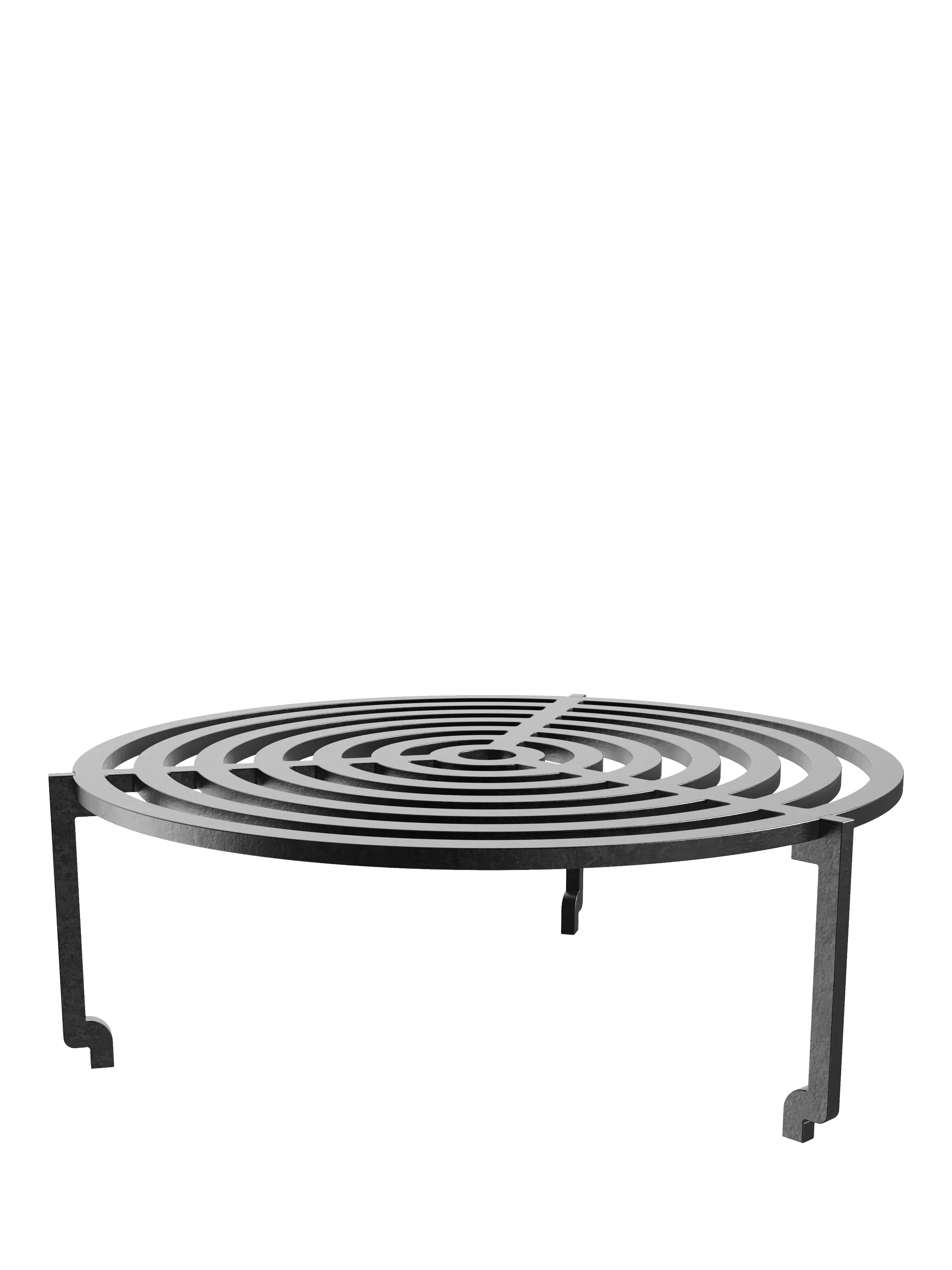 OFYR grill round 100cm black steel accessory, UK version
