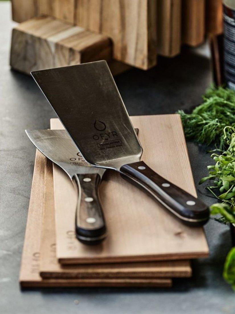 OFYR BBQ spatula set with wooden handles - British product