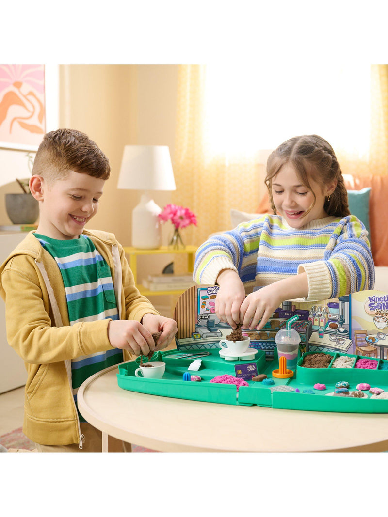 Kinetic Sand Cafe Case sensory playset 793g - British product
