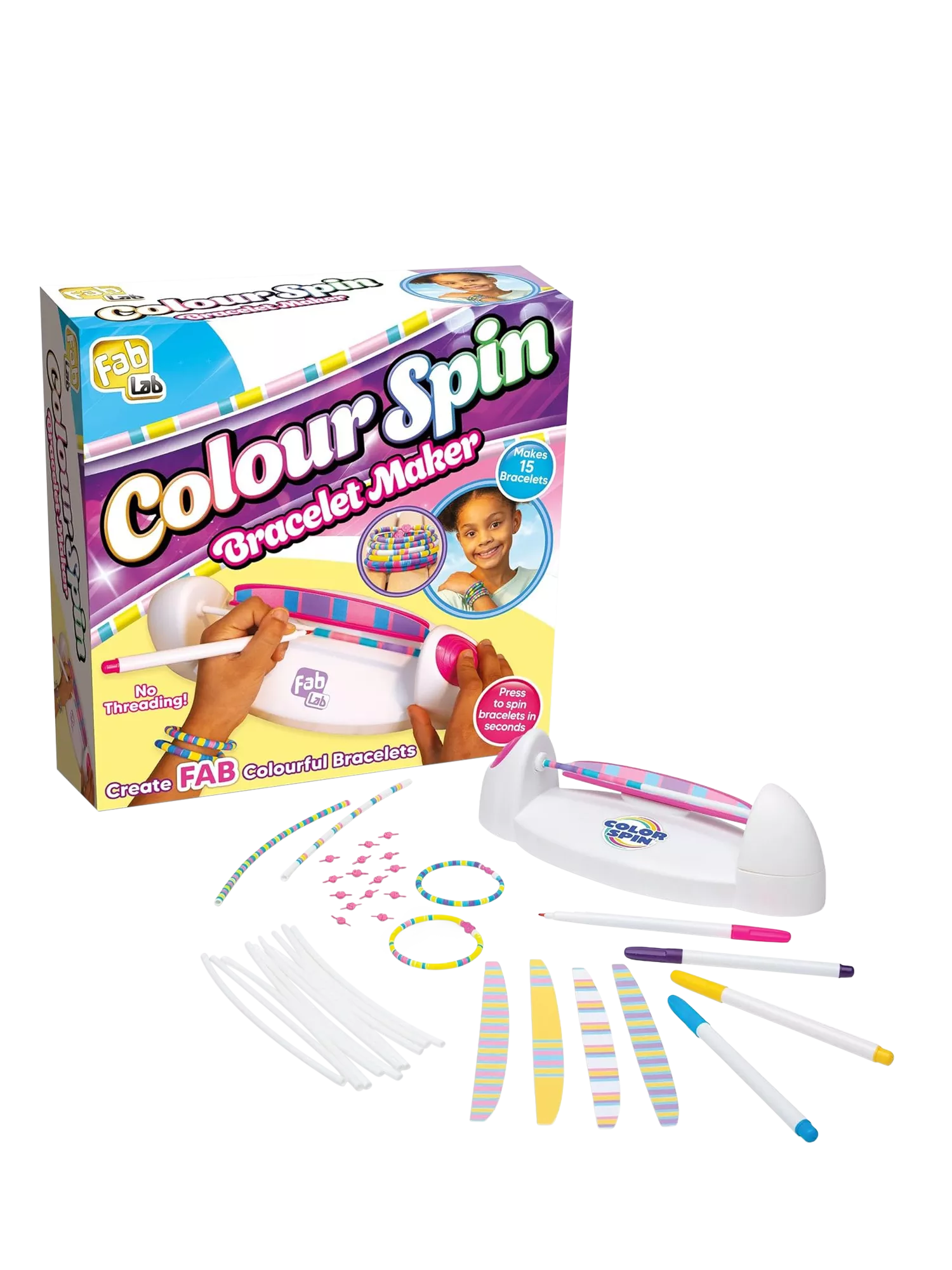 Vivid Colour Spin Bracelet Maker, imported from the UK