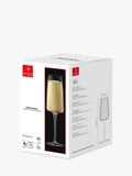 Bormioli Rocco Exclusiva glass flutes set of 4 255ml clear, imported from the UK
