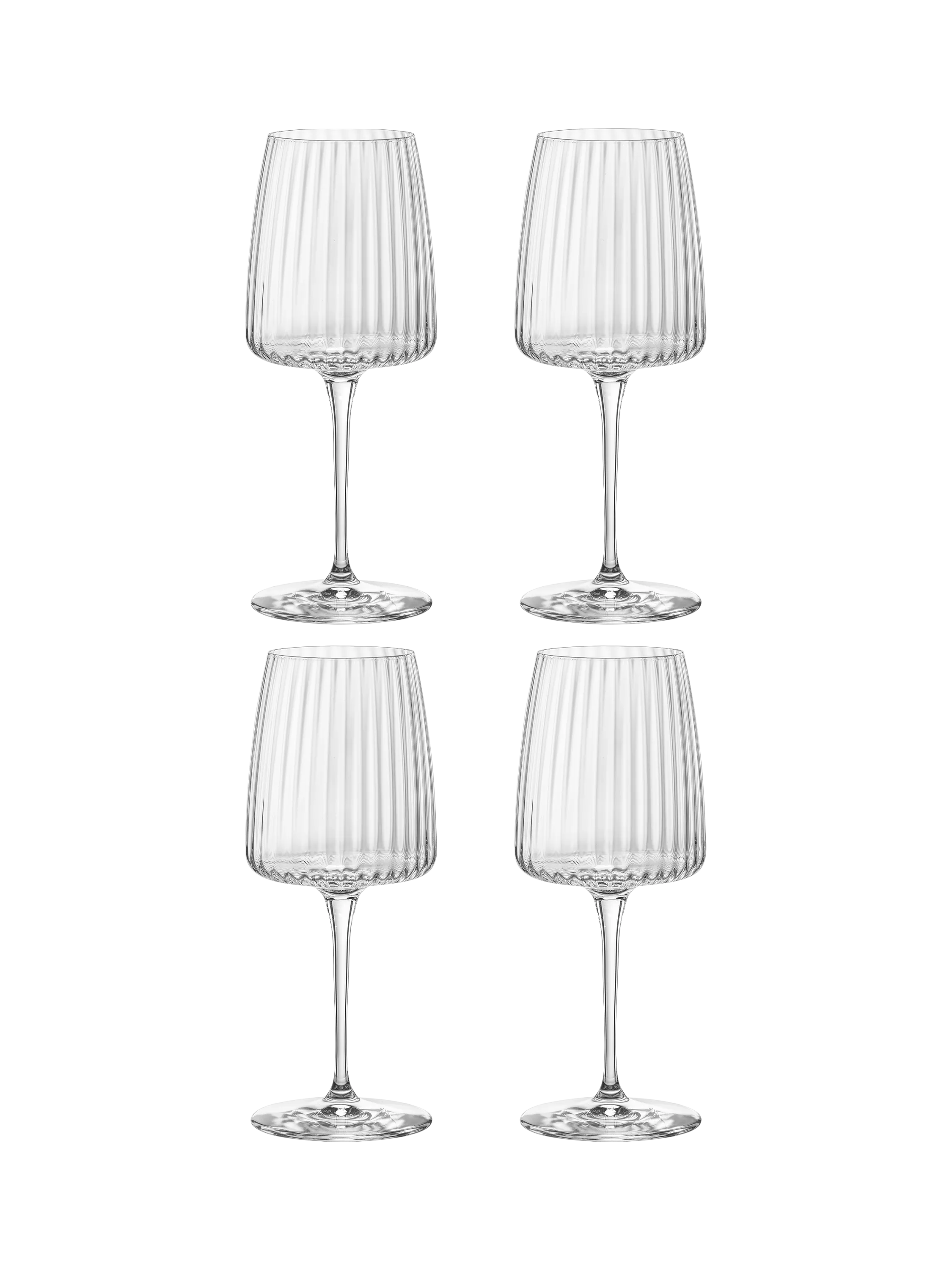 Bormioli Rocco white wine glasses set of 4, 374ml - British product