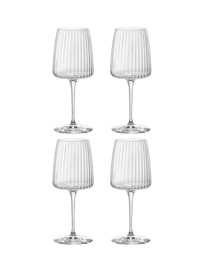 John Lewis Bormioli Rocco Exclusiva White Wine Glass Set of 4, 374ml- Buy online at McGrocer