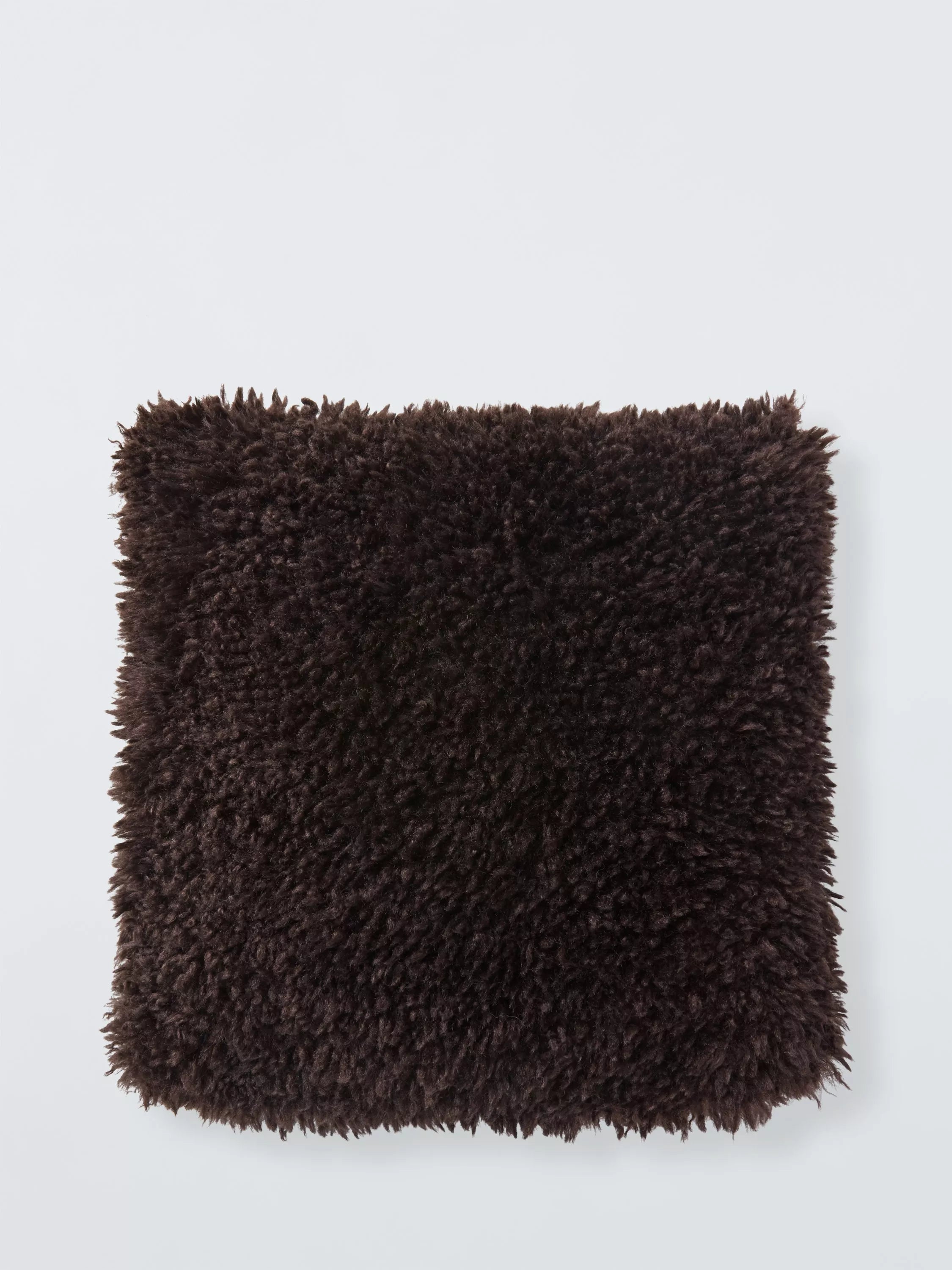 John Lewis Curly Faux Fur Scatter Cushion 35 x 35cm