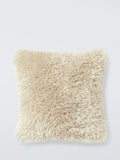 John Lewis curly faux fur cushion 35x35cm, imported from the UK