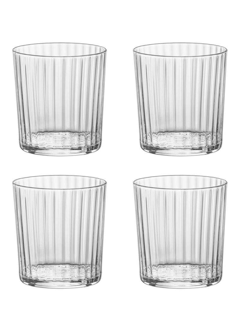 Bormioli Rocco glass tumblers set of 4 355ml - British product