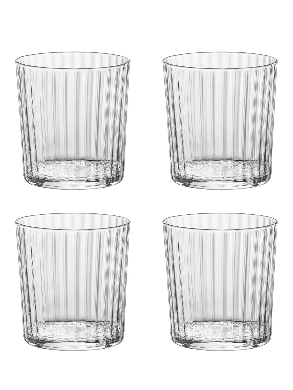 Bormioli Rocco glass tumblers set of 4 355ml - British product