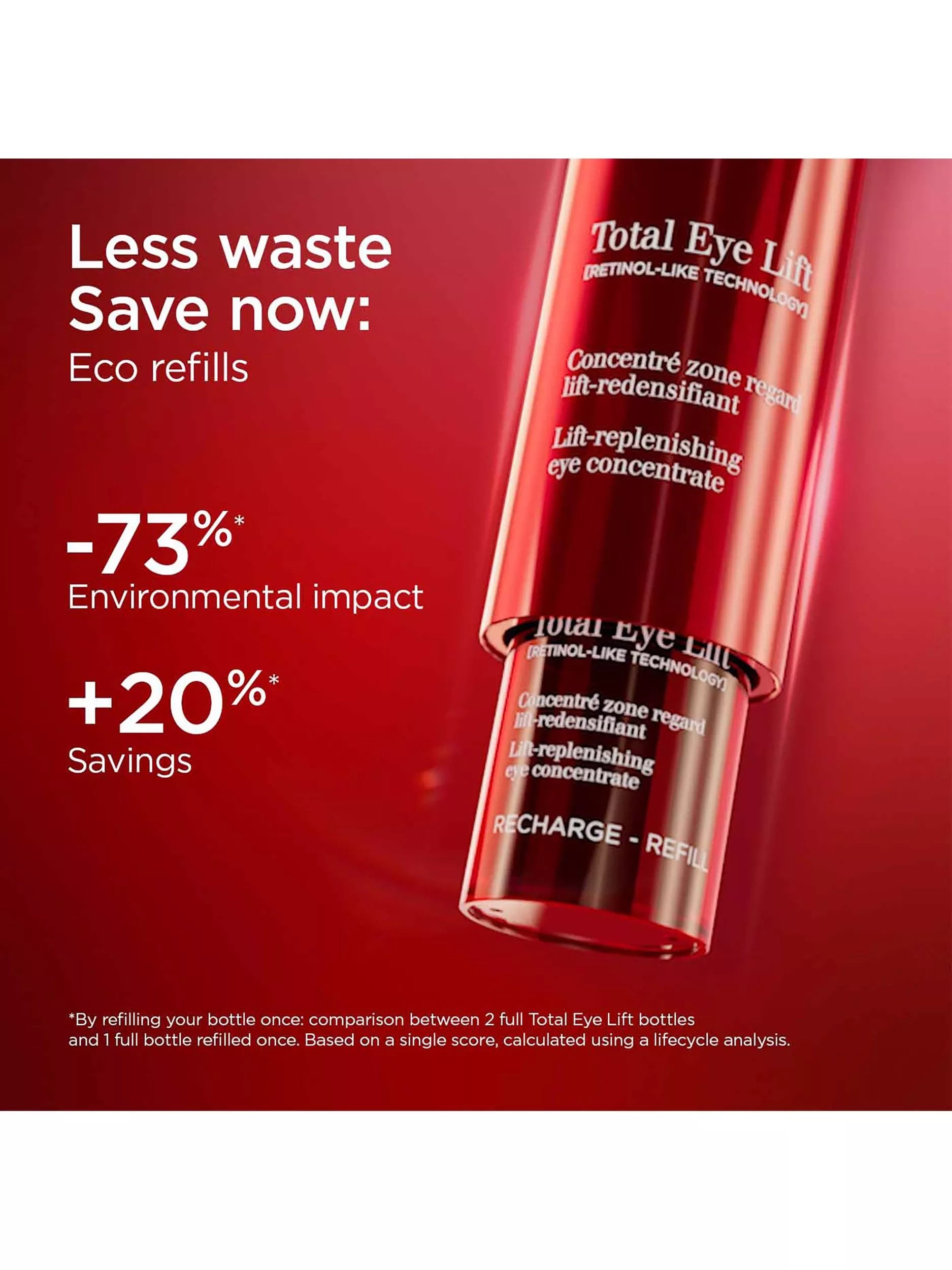 Clarins Total Eye Lift Refill 15ml, imported from the UK