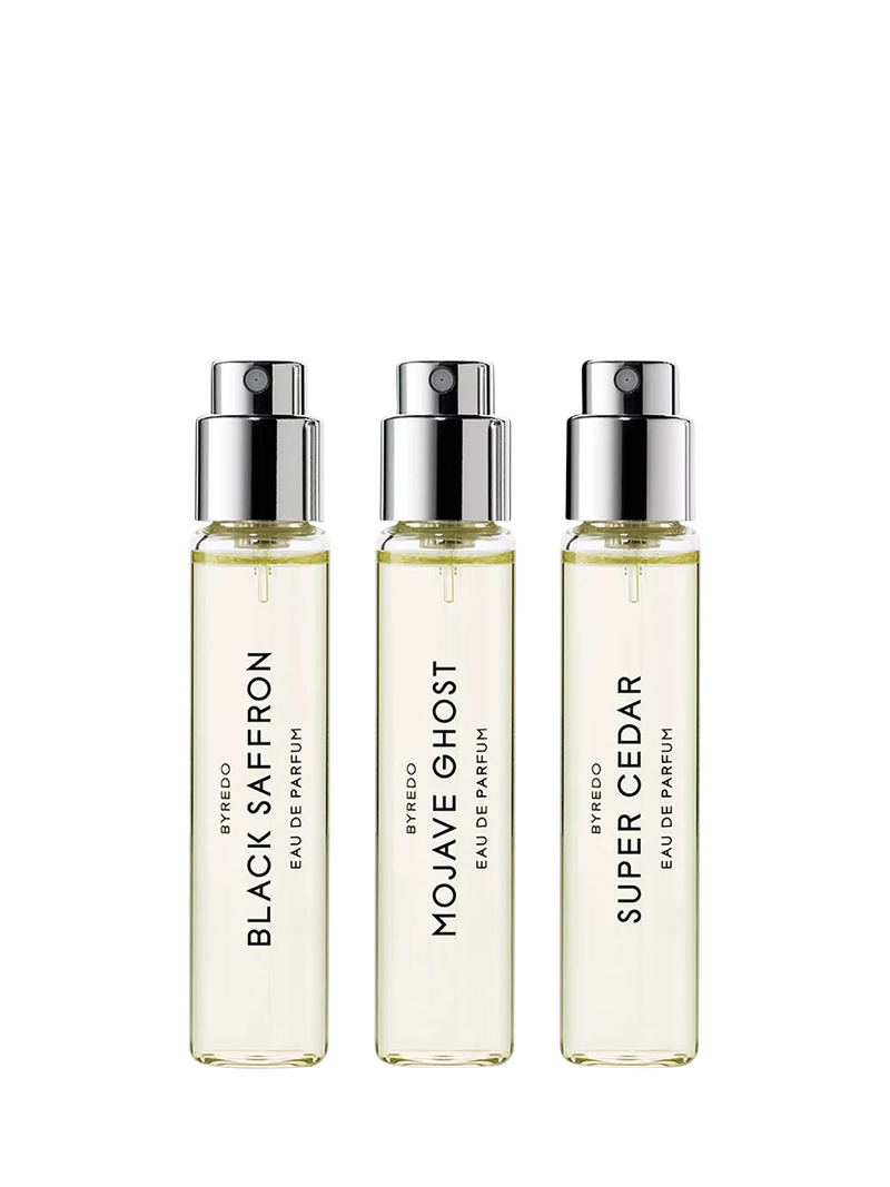 Byredo La Sélection Boisée fragrance gift set, 3 x 12ml, imported from the UK