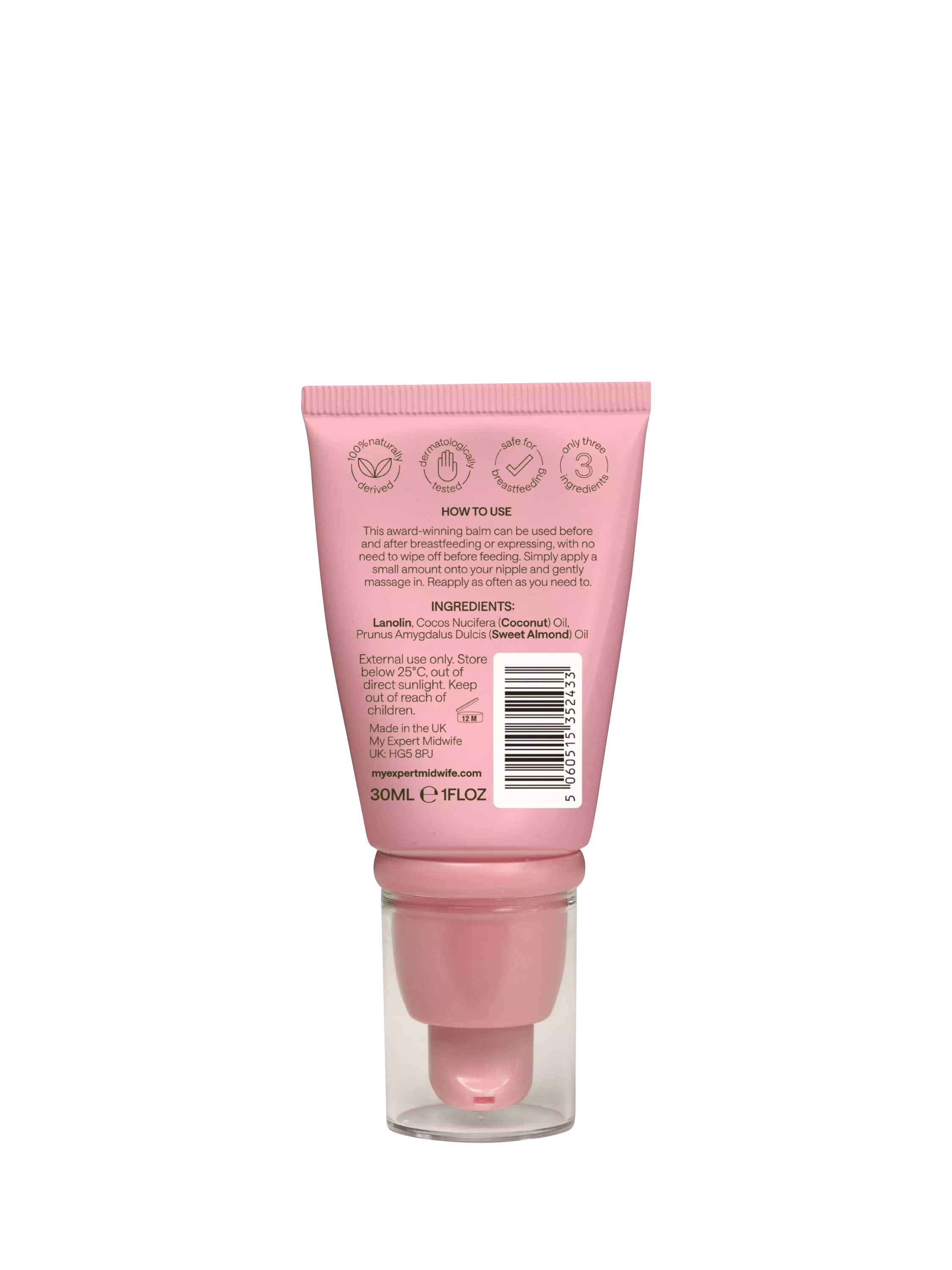 My Expert Midwife Nipple Balm 30ml, UK version
