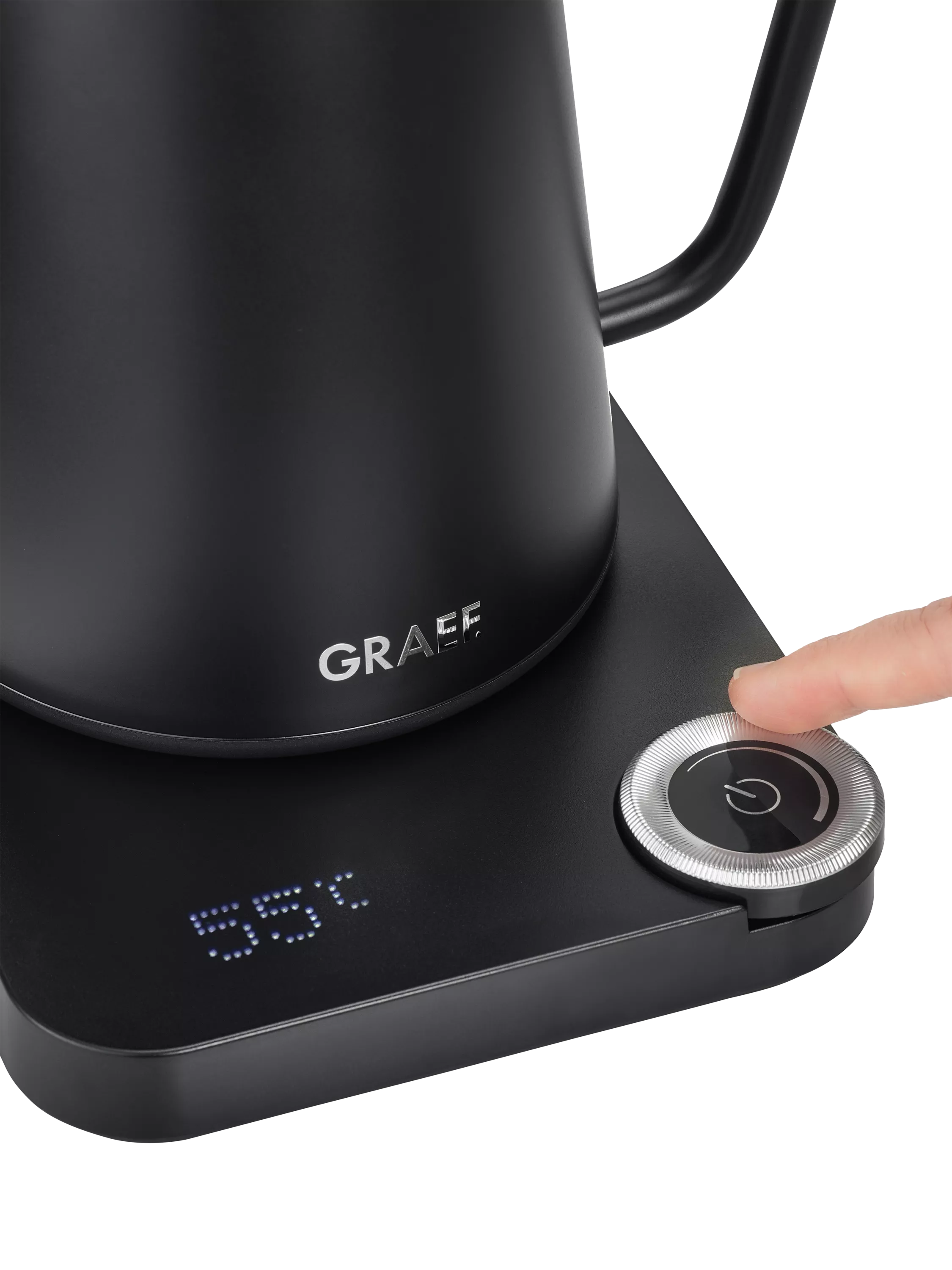 Graef pour over kettle matte black 0.9L, UK version