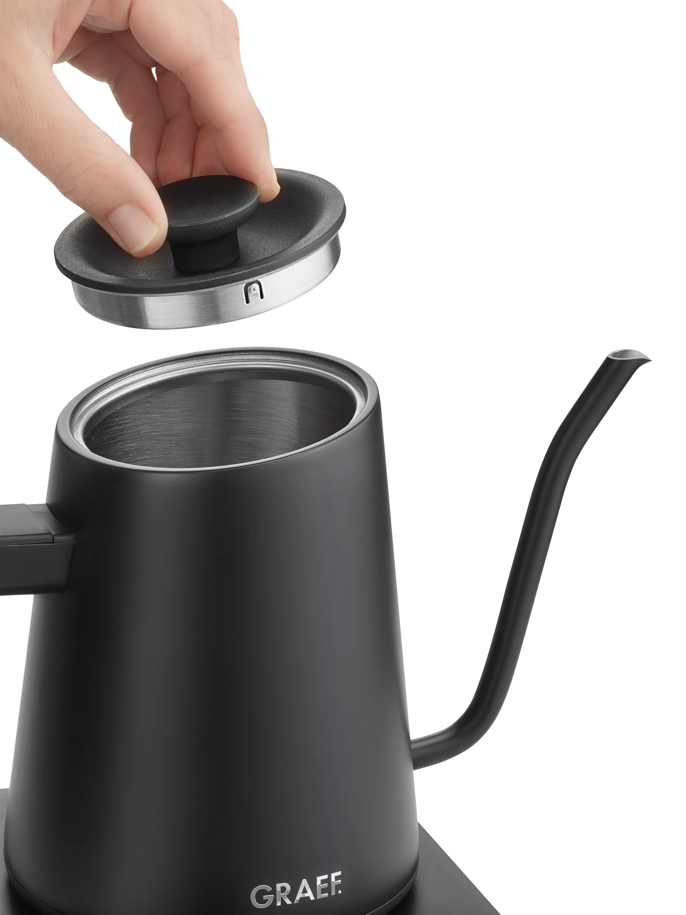 Graef pour over kettle matte black 0.9L, UK version