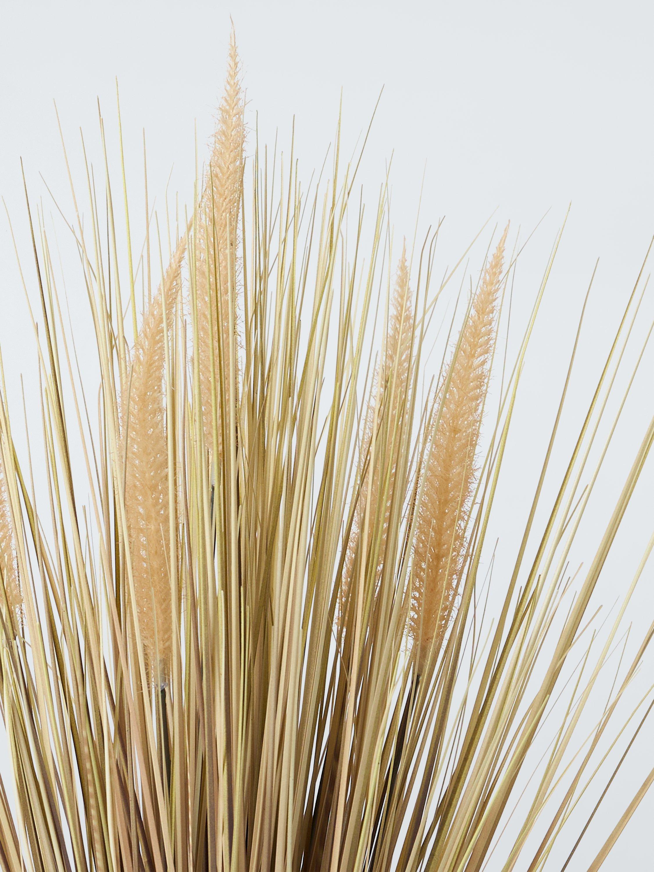 John Lewis dried grass in reactive glaze ceramic pot H61cm, UK version
