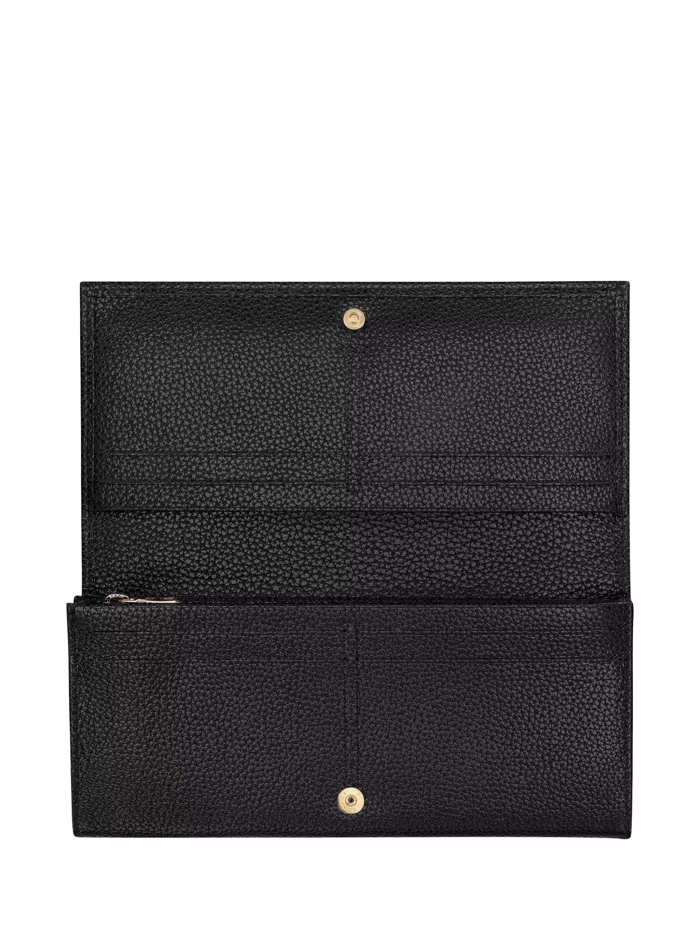 Longchamp Foulonne long leather wallet black, UK version