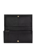 Longchamp Foulonne long leather wallet black, UK version