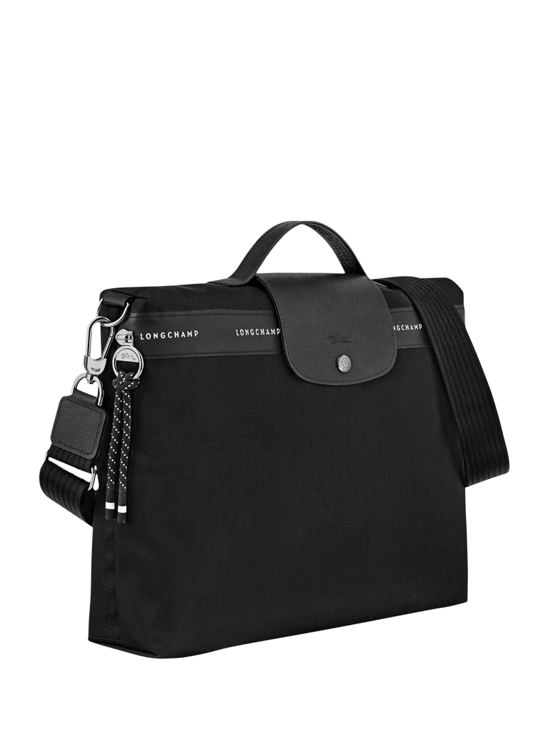 Longchamp Pliage Energy Briefcase Black, imported from the UK