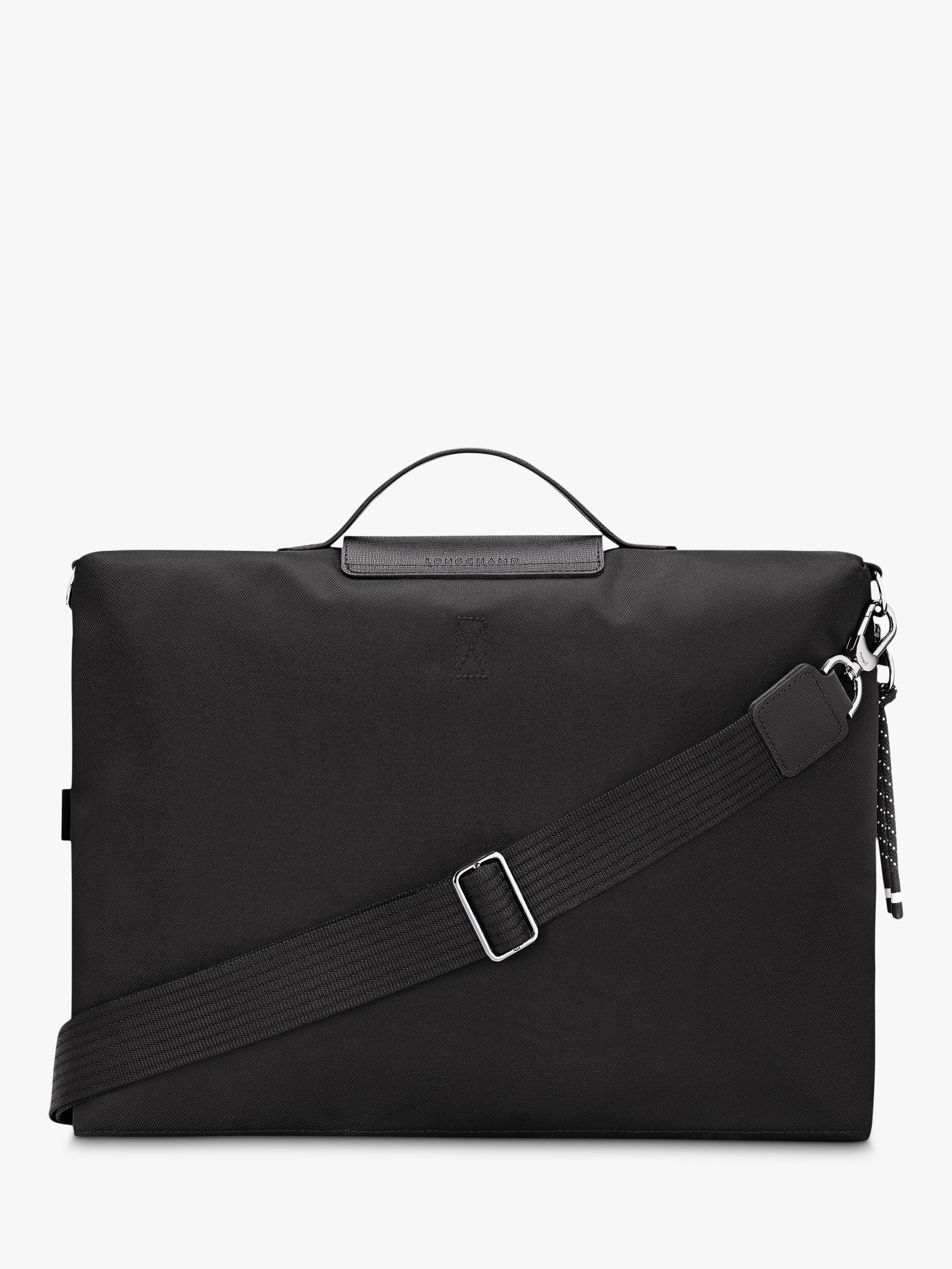 Longchamp Pliage Energy Briefcase Black, imported from the UK