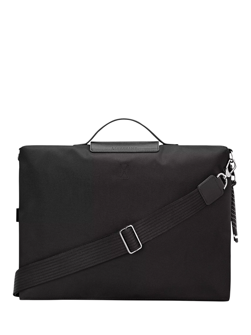 Longchamp Pliage Energy Briefcase Black, imported from the UK