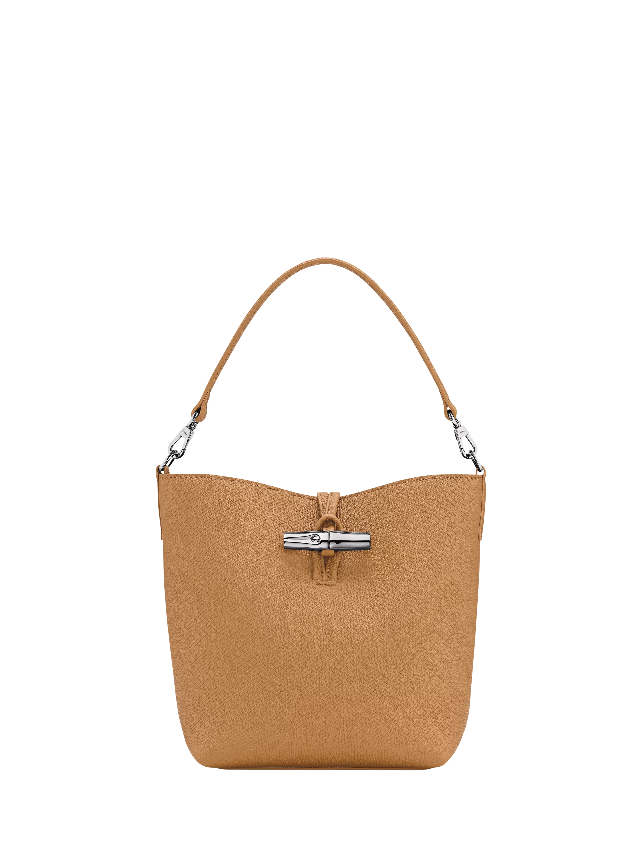 Longchamp Le Roseau Leather XS Bucket Bag, Walnut